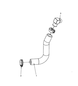 Engine Group - Crank Case Breather Diagram and Parts List for 080087-00  Briggs and Stratton Generator